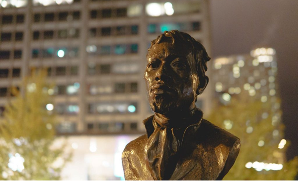 BUST OF JEAN BAPTISTE POINT DUSABLE CREATED BY ERIK BLOME